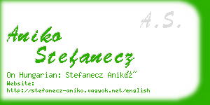 aniko stefanecz business card